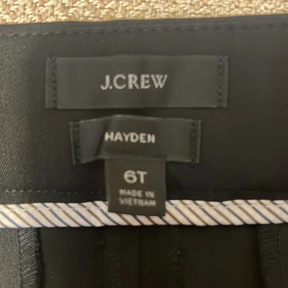 J crew size 6‎ Tall Hayden Black Re-Imagined pants - Picture 12 of 16